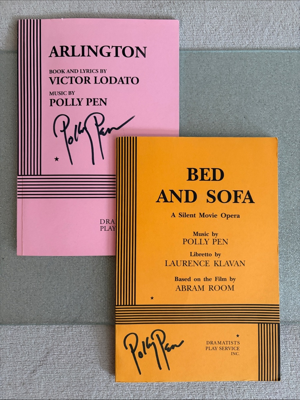 2 DPS Autographed play scripts